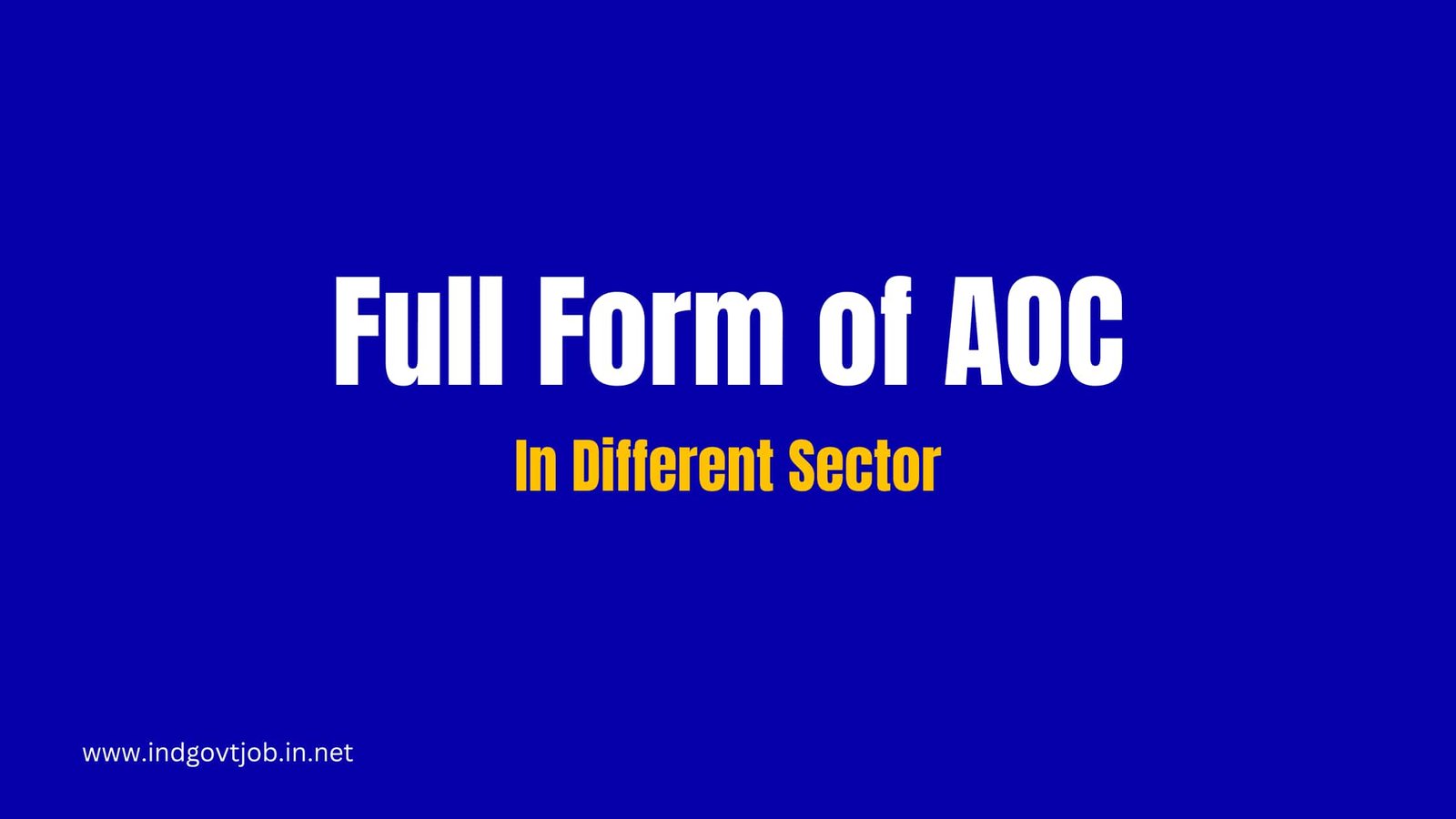 aoc full form